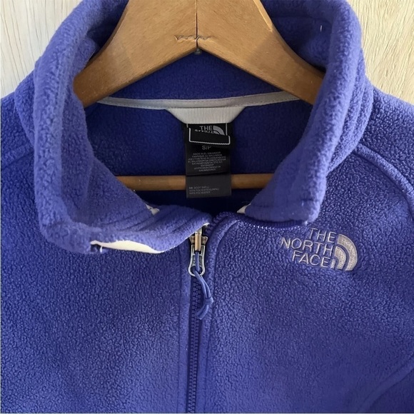 The North Face Full Zip Fleece Jacket Coat Purple Blue Womens Size Small - Picture 2 of 10